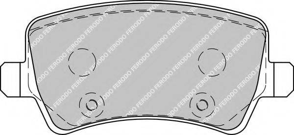 FERODO FDB1918 Комплект тормозных колодок, дисковый тормоз