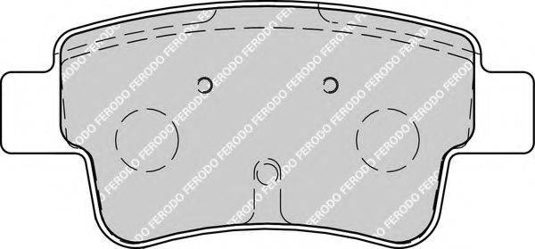 FERODO FDB1922 Комплект тормозных колодок, дисковый тормоз