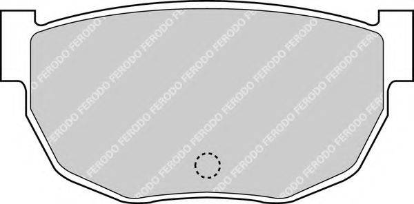 Комплект гальмівних колодок, дискове гальмо FERODO FDB284