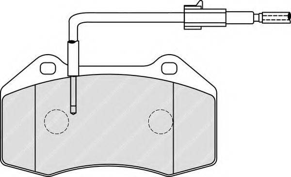Комплект тормозных колодок, дисковый тормоз FERODO FDB4040