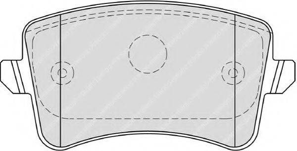 Комплект гальмівних колодок, дискове гальмо FERODO FDB4190
