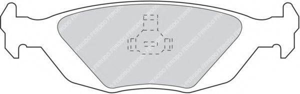 FERODO FDB506 Комплект тормозных колодок, дисковый тормоз