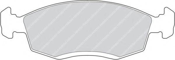 Комплект гальмівних колодок, дискове гальмо FERODO FDB579