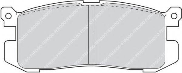 Комплект гальмівних колодок, дискове гальмо FERODO FDB630