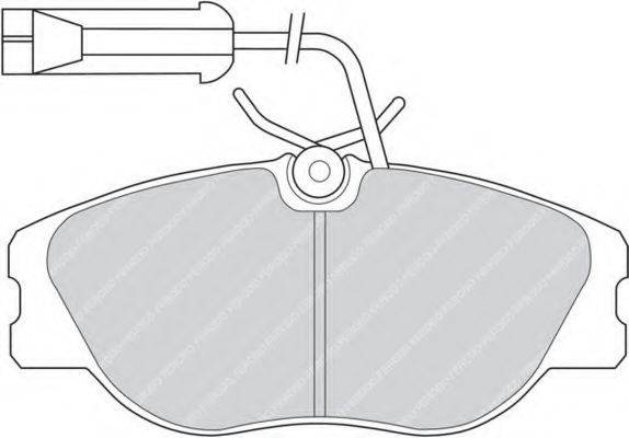 FERODO FDB768 Комплект тормозных колодок, дисковый тормоз