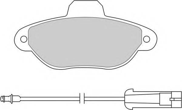 Комплект тормозных колодок, дисковый тормоз FERODO FDB925