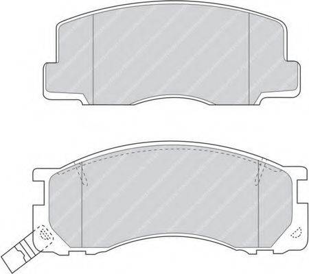 Комплект тормозных колодок, дисковый тормоз FERODO FDB930
