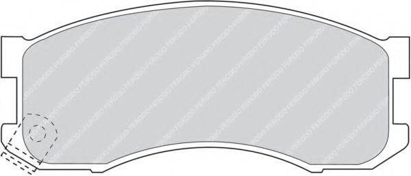 Комплект гальмівних колодок, дискове гальмо FERODO FDB939