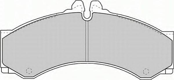 Комплект гальмівних колодок, дискове гальмо FERODO FVR1043