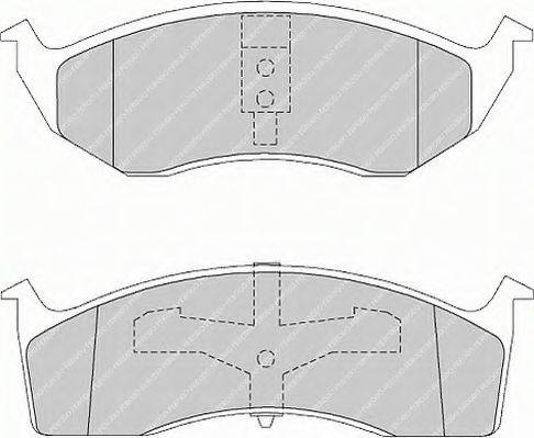 Комплект гальмівних колодок, дискове гальмо FERODO FSL1098