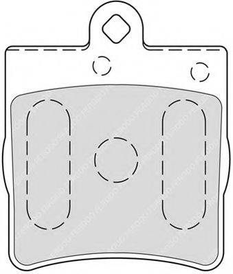 FERODO FSL1311 Комплект тормозных колодок, дисковый тормоз