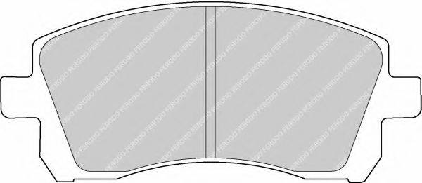 Комплект гальмівних колодок, дискове гальмо FERODO FSL1327