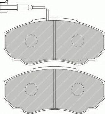 Комплект тормозных колодок, дисковый тормоз FERODO FSL1478