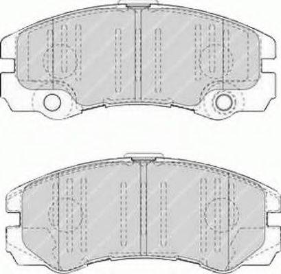 Комплект гальмівних колодок, дискове гальмо FERODO FSL1511