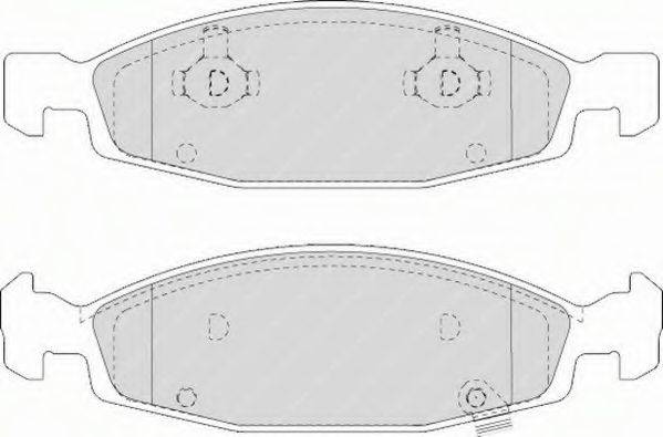 FERODO FSL1523 Комплект тормозных колодок, дисковый тормоз