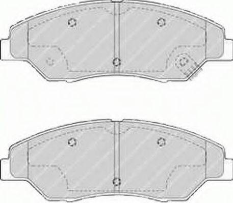 Комплект тормозных колодок, дисковый тормоз FERODO FSL1536