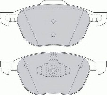 Комплект гальмівних колодок, дискове гальмо FERODO FSL1594