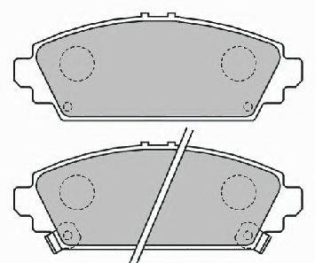 Комплект тормозных колодок, дисковый тормоз FERODO FSL1601