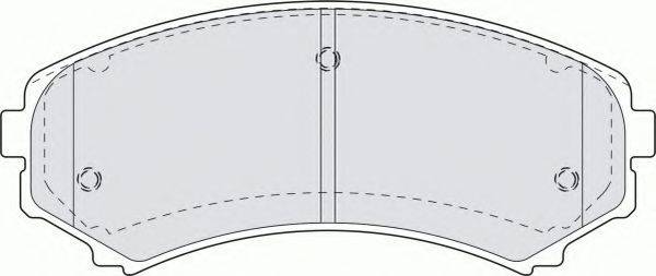Комплект тормозных колодок, дисковый тормоз FERODO FSL1603