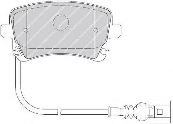 FERODO FSL1644 Комплект тормозных колодок, дисковый тормоз