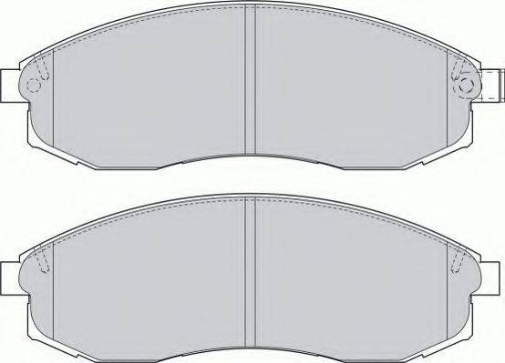 Комплект гальмівних колодок, дискове гальмо FERODO FSL1646