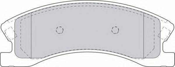 Комплект тормозных колодок, дисковый тормоз FERODO FSL1659