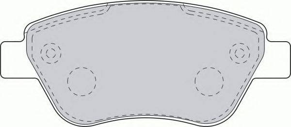 Комплект гальмівних колодок, дискове гальмо FERODO FSL1666