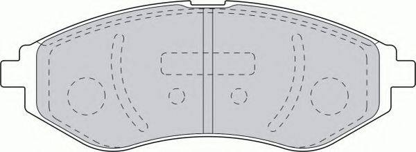 Комплект гальмівних колодок, дискове гальмо FERODO FSL1699