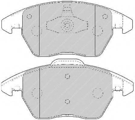 FERODO FSL1728 Комплект тормозных колодок, дисковый тормоз