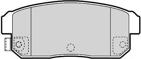 Комплект гальмівних колодок, дискове гальмо FERODO FSL1759