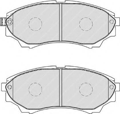 Комплект гальмівних колодок, дискове гальмо FERODO FSL1817