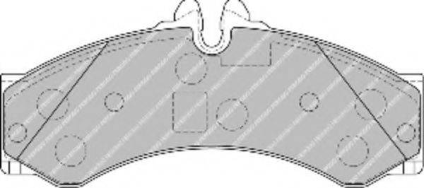 Комплект тормозных колодок, дисковый тормоз FERODO FSL1879