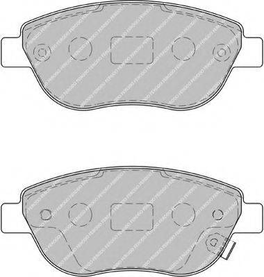 Комплект гальмівних колодок, дискове гальмо FERODO FSL1919