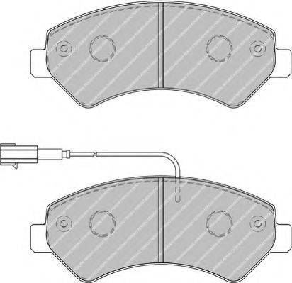 Комплект тормозных колодок, дисковый тормоз FERODO FSL1925