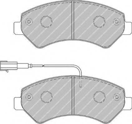 Комплект тормозных колодок, дисковый тормоз FERODO FSL1926