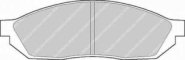 Комплект тормозных колодок, дисковый тормоз FERODO FSL208