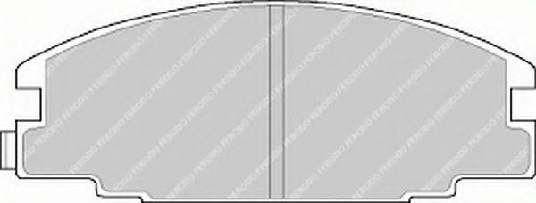 Комплект гальмівних колодок, дискове гальмо FERODO FSL678
