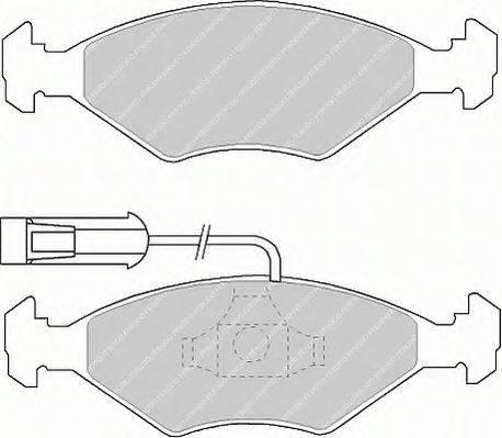 FERODO FSL912 Комплект тормозных колодок, дисковый тормоз