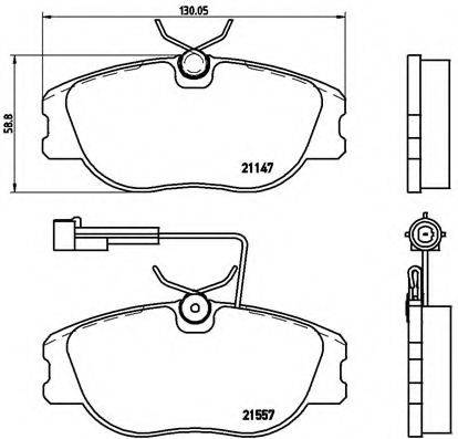 BREMBO P23043 Комплект тормозных колодок, дисковый тормоз