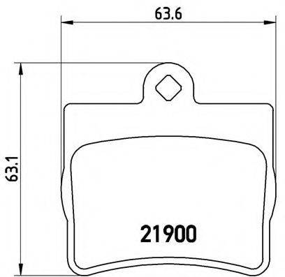 BREMBO P50024 Комплект тормозных колодок, дисковый тормоз