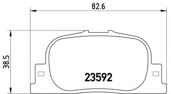 BREMBO P83063 Комплект тормозных колодок, дисковый тормоз