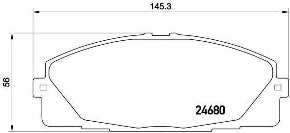 Комплект тормозных колодок, дисковый тормоз BREMBO P 83 139