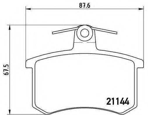 BREMBO P85013 Комплект тормозных колодок, дисковый тормоз