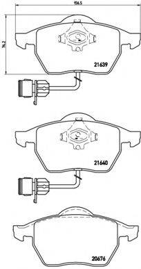 BREMBO P85040 Комплект тормозных колодок, дисковый тормоз