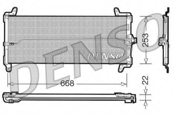 DENSO DCN09001 Конденсатор, кондиционер