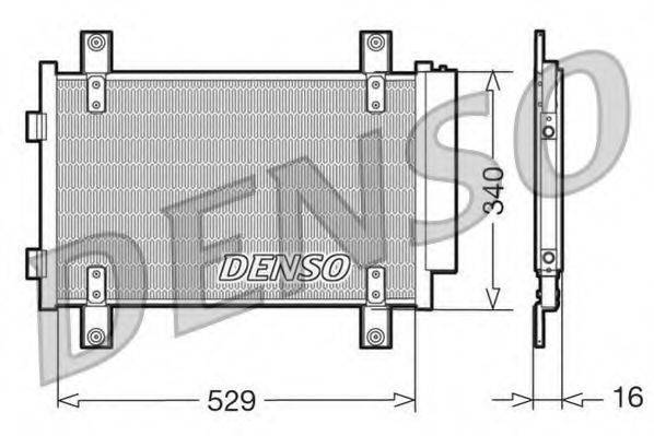 DENSO DCN09049 Конденсатор, кондиционер