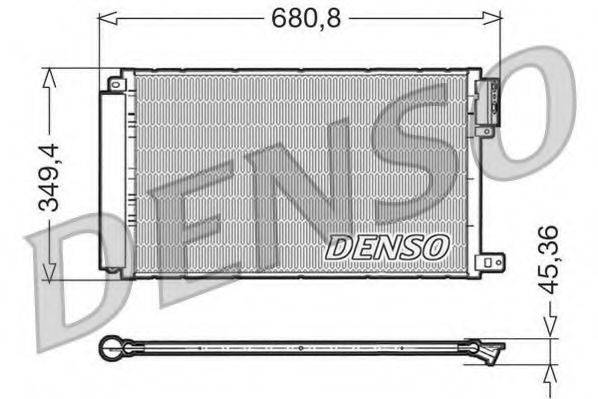 DENSO DCN09300 Конденсатор, кондиционер