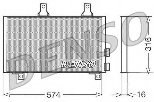 Конденсатор, кондиціонер DENSO DCN01002