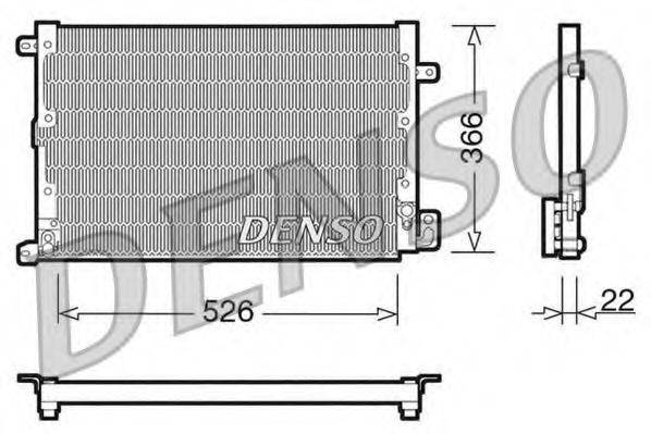 DENSO DCN01020 Конденсатор, кондиционер