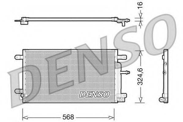 DENSO DCN02020 Конденсатор, кондиционер